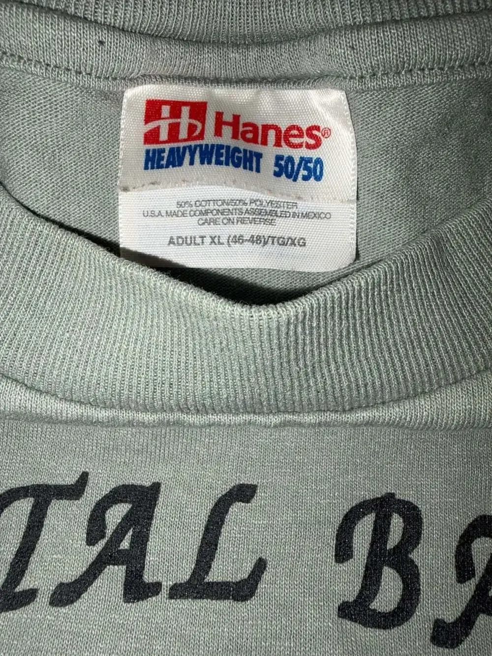 Vintage Crystal Basin Recreation Area Map T-Shirt Hanes Heavyweight XL